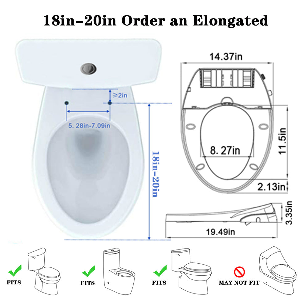 Bidet Seat Elongted V – GEOATON